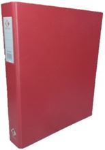 Foto de Carpeta 2 anillos oficio pvc color 2x40 rojo