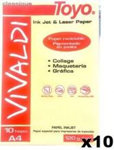 Foto de Papel Vivaldi A4 amarillo 120 g x 10