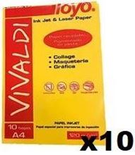 Foto de Papel Vivaldi A4 azafrán 120 g x 10