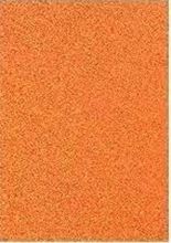 Foto de Goma eva glitter adhesiva A4 naranja