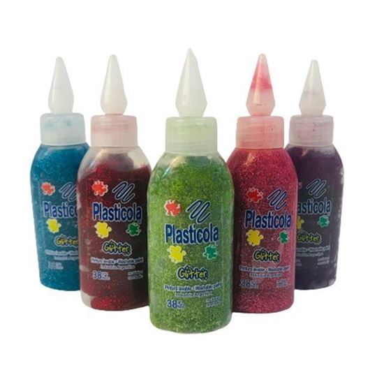 Foto de Adhesivo sintético con brillo Plasticola 38g