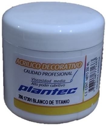 Foto de Acrílico Plantec común 200ml blanco