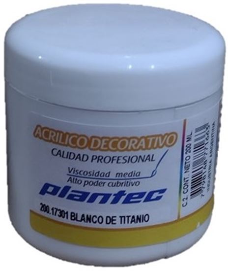 Foto de Acrílico Plantec común 200ml blanco