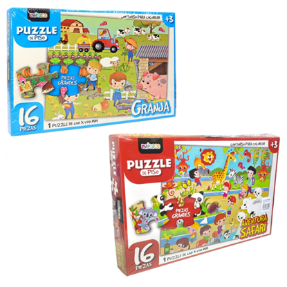 Foto de Puzzle Uniesco 16 piezas grandes para colorear