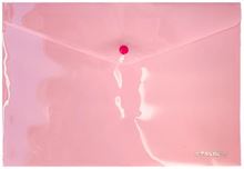 Foto de Sobre polipropileno A4 con botón rosa pastel Talbot