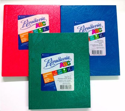 Foto de Cuaderno 19x23 98 hojas rayadas Rivadavia ABC