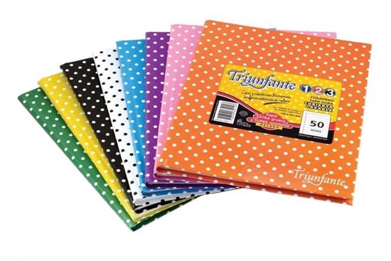 Foto de Cuaderno 19x23 50 hojas rayadas Triunfante lunar 123