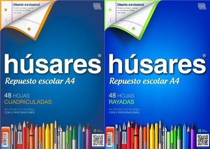 Foto de Repuesto A4 Húsares 48 hojas gruesas