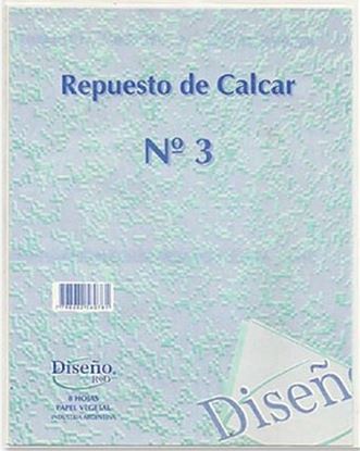 Foto de Repuesto papel de calcar N3 Diseño 8 hojas