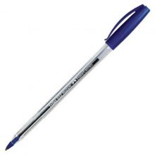 Foto de Bolígrafo Faber Trilux cristal azul