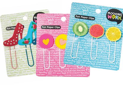 Foto de Clips Mooving Fun Paper x3