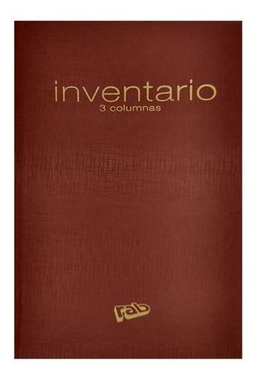 Foto de Libro inventario Rab tapa blanda 3 columnas 40 hojas