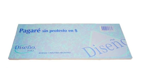 Foto de Talonario pagaré en pesos Diseño/Brigadier
