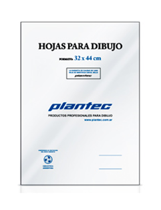 Foto de Papel de dibujo 44 x 32 Plantec 106 g x 10 hojas