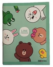 Foto de Cuaderno tapa blanda 16x21 48 hojas rayadas Line Friends