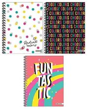Foto de Cuaderno espiralado A4 tapa dura 120 hojas rayadas Mooving colors