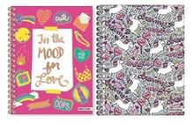 Foto de Cuaderno espiralado A4 tapa dura 120 hojas rayadas Mooving kawaii