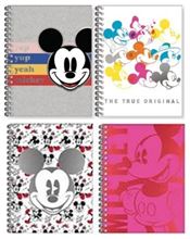 Foto de Cuaderno espiralado A4 tapa dura 120 hojas rayadas Mooving Mickey