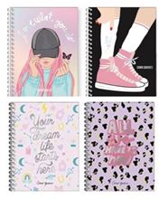 Foto de Cuaderno espiralado A4 tapa dura 120 hojas rayadas Mooving cómo quieres