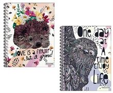 Foto de Cuaderno espiralado A4 tapa flexible 80 hojas rayadas Mooving Animal Art