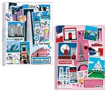 Foto de Cuaderno espiralado A4 tapa flexible 80 hojas rayadas Mooving Cosmopolitan