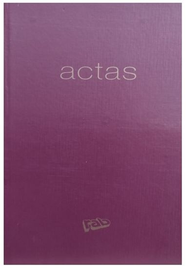 Foto de Libro de actas Rab oficio 400 folios