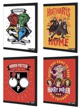 Foto de Cuaderno tapa blanda 16x21 48 hojas rayadas Mooving Harry Potter