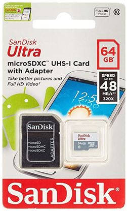 Foto de Memoria SD 64GB Sandisk Ultra con adaptador