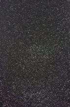Foto de Goma eva glitter adhesiva A4 negro