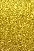 Foto de Goma eva glitter adhesiva A4 dorado