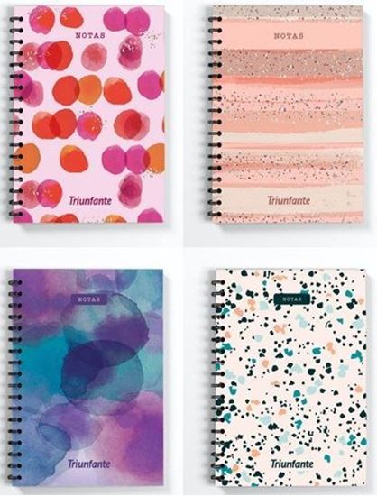 Foto de Cuaderno espiralado A4 tapa dura 80 hojas rayadas Triunfante