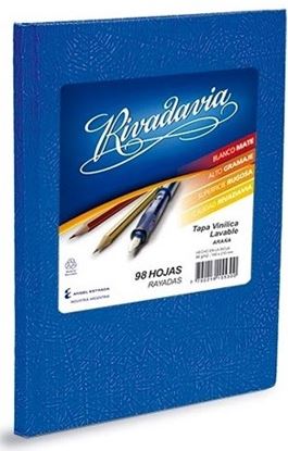 Foto de Cuaderno 16x21 98 hojas rayadas Rivadavia azul