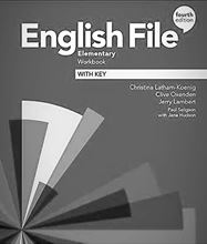 Foto de English File Elementary 4th Edition Workbook blanco y negro anillado
