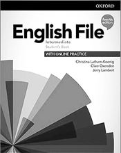 Foto de English File Intermediate 4/5th Edition Student's Book blanco y negro anillado