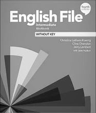 Foto de English File Intermediate 4/5th Edition Workbook + Teacher's Book blanco y negro anillado