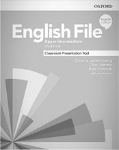 Foto de English File Upper-Intermediate 5th Edition Workbook blanco y negro anillado