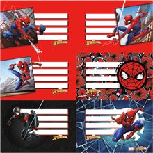 Foto de Etiquetas escolares plancha x12 Mooving Spiderman