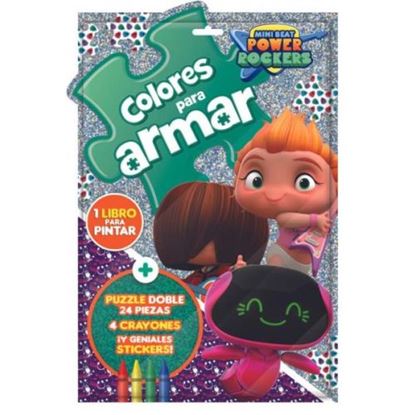 Foto de Regalo VT libro con puzzle y crayones Power Rockers