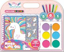 Foto de Regalo VT libro con acuarelas y marcadores Unicornio