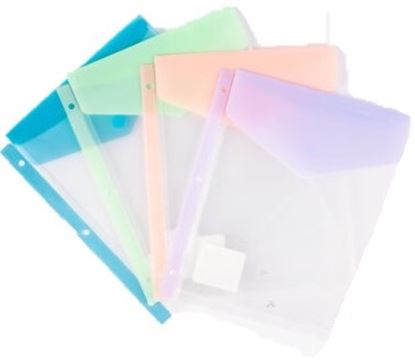 Foto de Sobre para carpeta A4 con abrojo Fw pastel