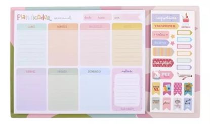 Foto de Planner semanal Ibi Craft 52 hojas con stickers